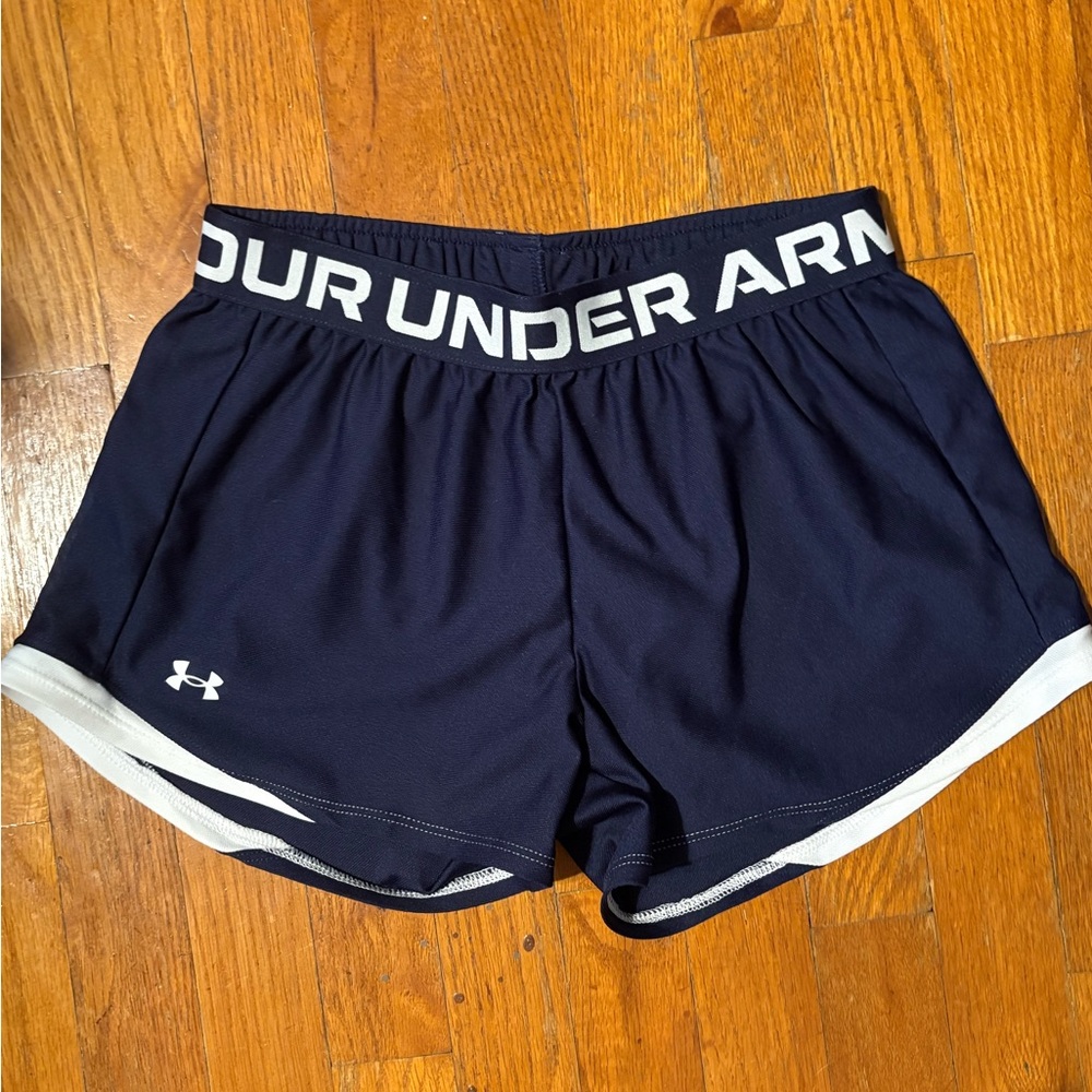 Under Armour Blue and White Athletic Shorts
